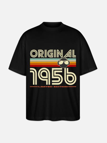 Original 1956 Retro Limited Edition - Stanley/Stella Oversized Unisex Organic T-shirt Blaster 2.0 - black