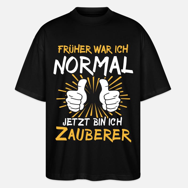 Zauberer Spruch - Stanley/Stella Oversized Unisex Bio T-Shirt Blaster 2.0 - Schwarz