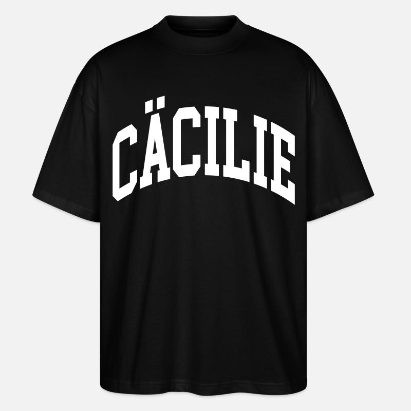 Cäcilie - Stanley/Stella Oversized Unisex Bio T-Shirt Blaster 2.0 - Schwarz