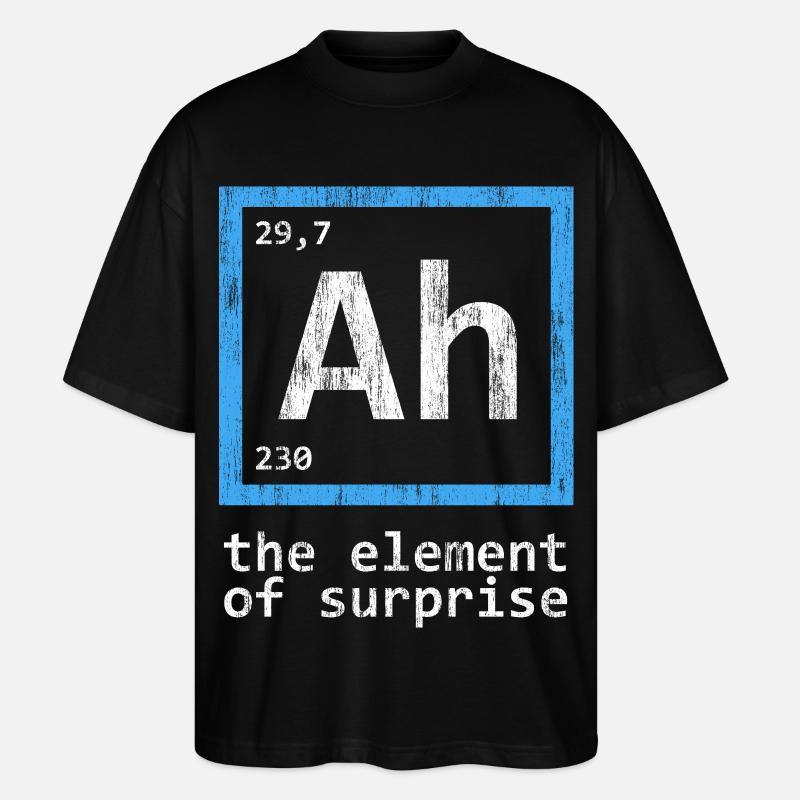 Ah, élément du tableau périodique surprise - T-shirt bio Blaster 2.0 coupe oversize Stanley/Stella Unisexe - noir