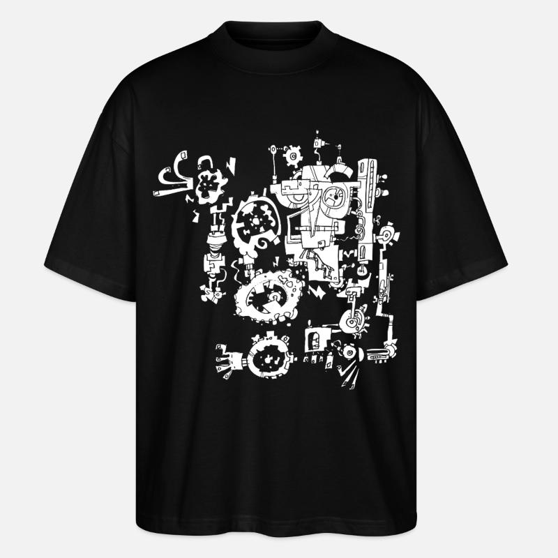 rusty machine - Stanley/Stella Oversized Unisex Organic T-shirt Blaster 2.0 - black
