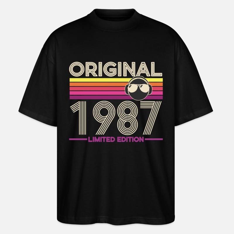 Original 1987 Édition Limitée - T-shirt bio Blaster 2.0 coupe oversize Stanley/Stella Unisexe - noir
