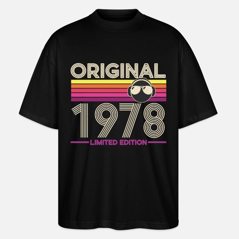Original 1978 Retro Édition Limitée - T-shirt bio Blaster 2.0 coupe oversize Stanley/Stella Unisexe - noir