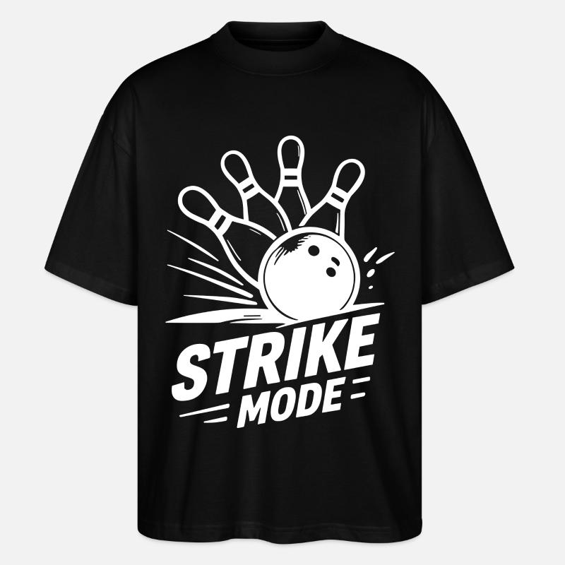 Bowling Strike Mode Kegeln Champion - Stanley/Stella Oversized Unisex Bio T-Shirt Blaster 2.0 - Schwarz