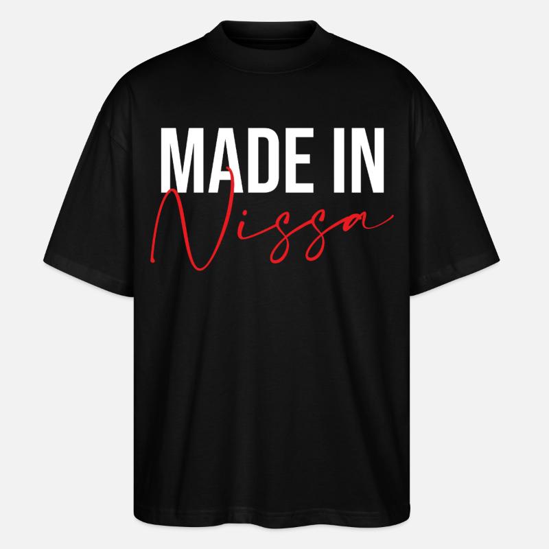 Made in Nissa - Stanley/Stella Oversized Unisex Bio T-Shirt Blaster 2.0 - Schwarz