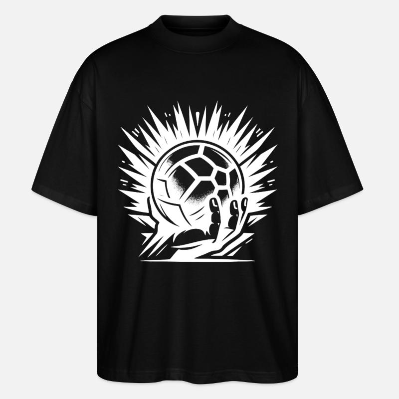 Piłka ręczna - Ekologiczne Koszulka Oversize Unisex Stanley/Stella Blaster 2.0 - czarny