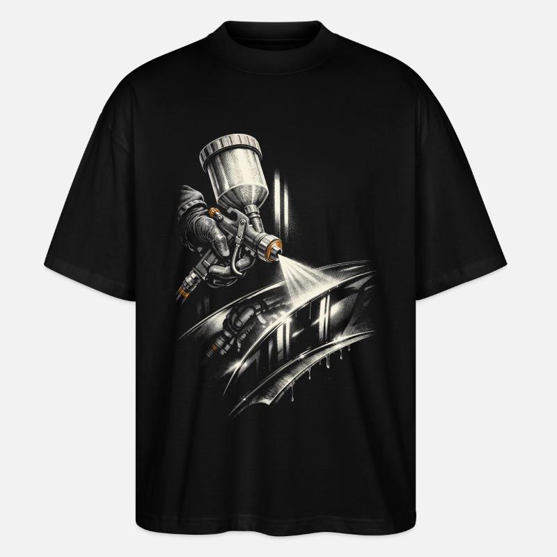 Vehicle Painter Car Painter Painter - Stanley/Stella Oversized Unisex Organic T-shirt Blaster 2.0 - black
