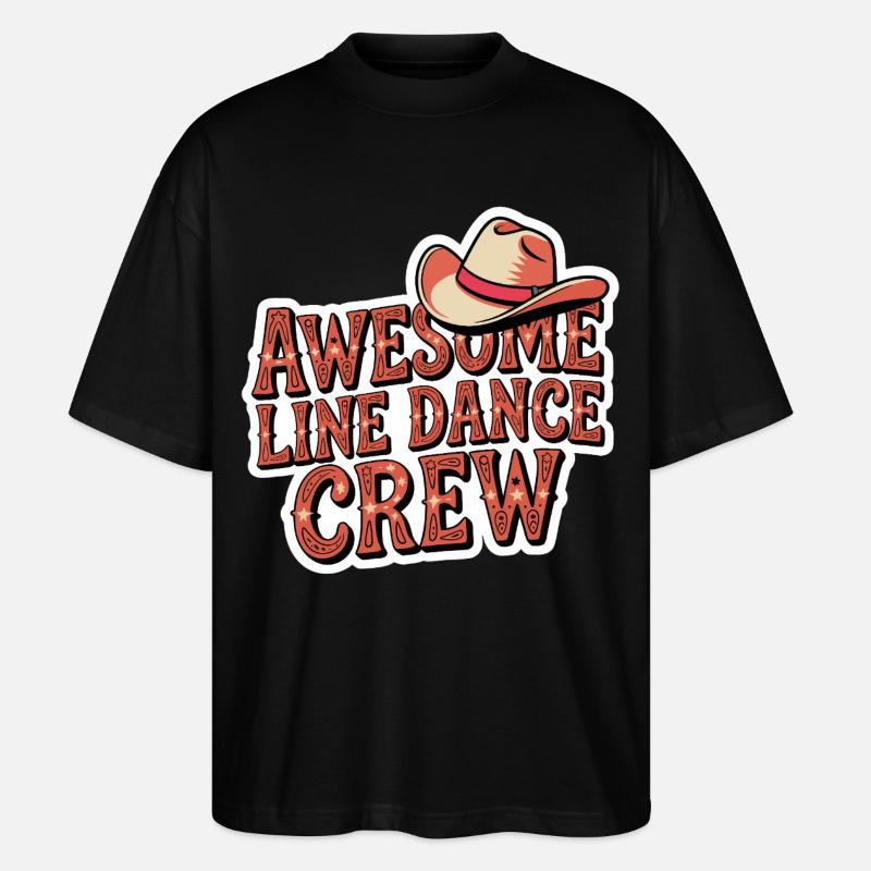 Fantastic line dance crew - Stanley/Stella Oversized Unisex Organic T-shirt Blaster 2.0 - black