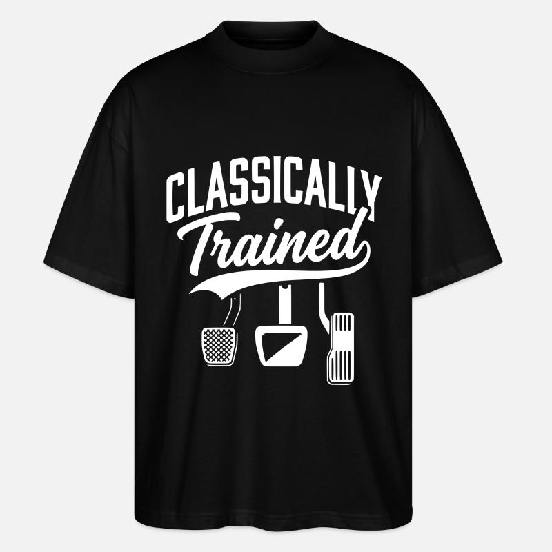Classically Trained with Dimmer Manual Car  - Stanley/Stella Oversized Unisex Bio T-Shirt Blaster 2.0 - Schwarz