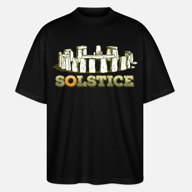 Litha Pagan Summer Solstice Midsummer Midsommar - Stanley/Stella Oversized Unisex Organic T-shirt Blaster 2.0 - black