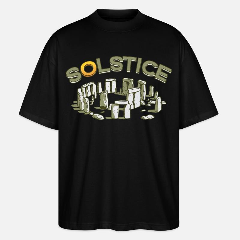 Litha Pagan Summer Solstice Midsummer Midsommar - Stanley/Stella Oversized Unisex Organic T-shirt Blaster 2.0 - black