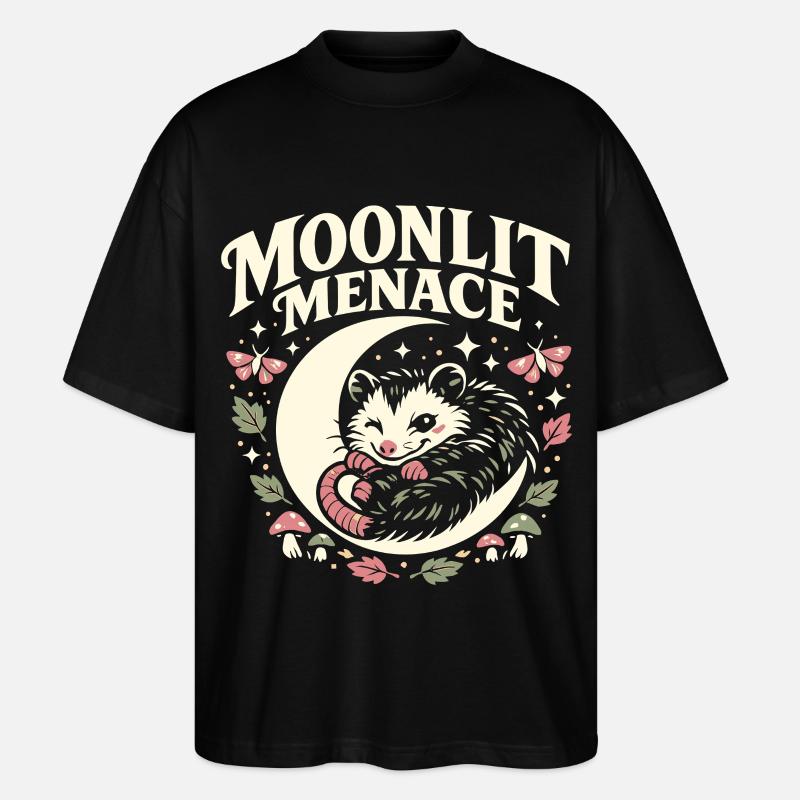 Moonlit Menace - Stanley/Stella Oversized Unisex Bio T-Shirt Blaster 2.0 - Schwarz