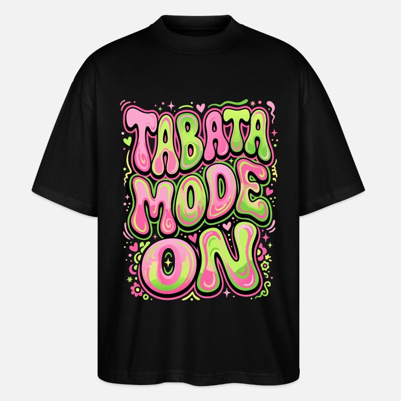 Mode Tabata activé - T-shirt bio Blaster 2.0 coupe oversize Stanley/Stella Unisexe - noir