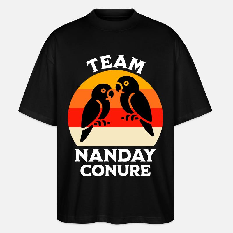 Team Nandaysittich - Stanley/Stella Oversized Unisex Bio T-Shirt Blaster 2.0 - Schwarz