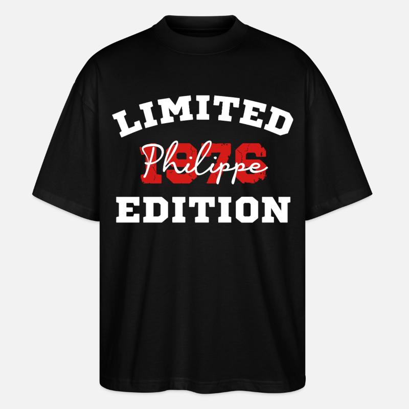Limitierte Philippe-Ausgabe 1976 - Stanley/Stella Oversized Unisex Bio T-Shirt Blaster 2.0 - Schwarz