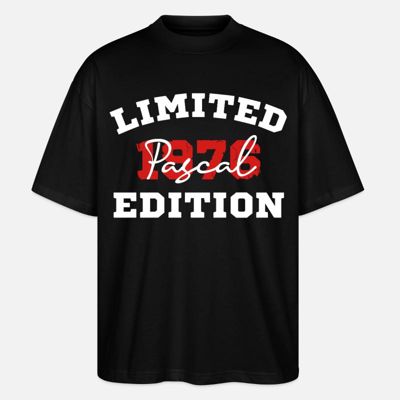 Edition Limitee Pascal 1976 - T-shirt bio Blaster 2.0 coupe oversize Stanley/Stella Unisexe - noir