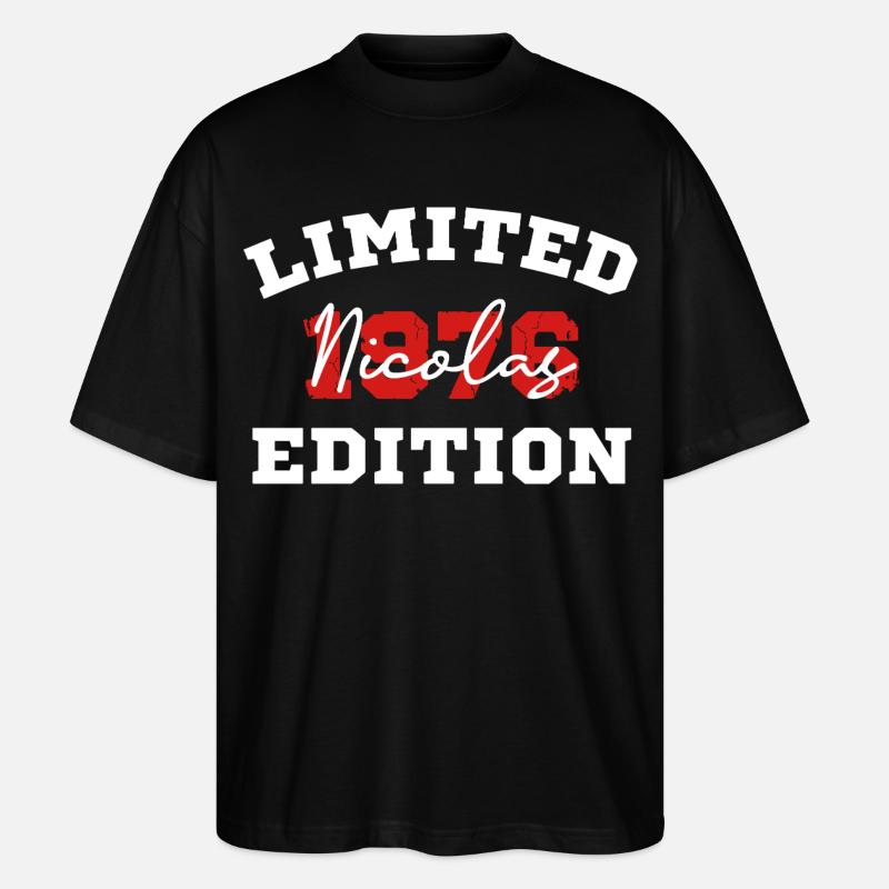 Limitierte Auflage Nicolas - Stanley/Stella Oversized Unisex Bio T-Shirt Blaster 2.0 - Schwarz