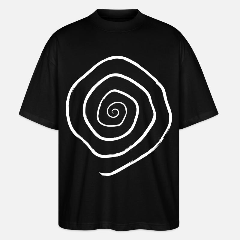 spirale - Stanley/Stella Oversized Unisex Bio T-Shirt Blaster 2.0 - Schwarz