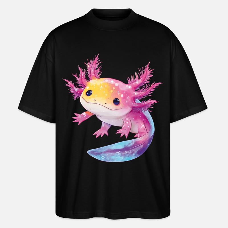 Axolotl - Stanley/Stella Oversized Unisex Bio T-Shirt Blaster 2.0 - Schwarz
