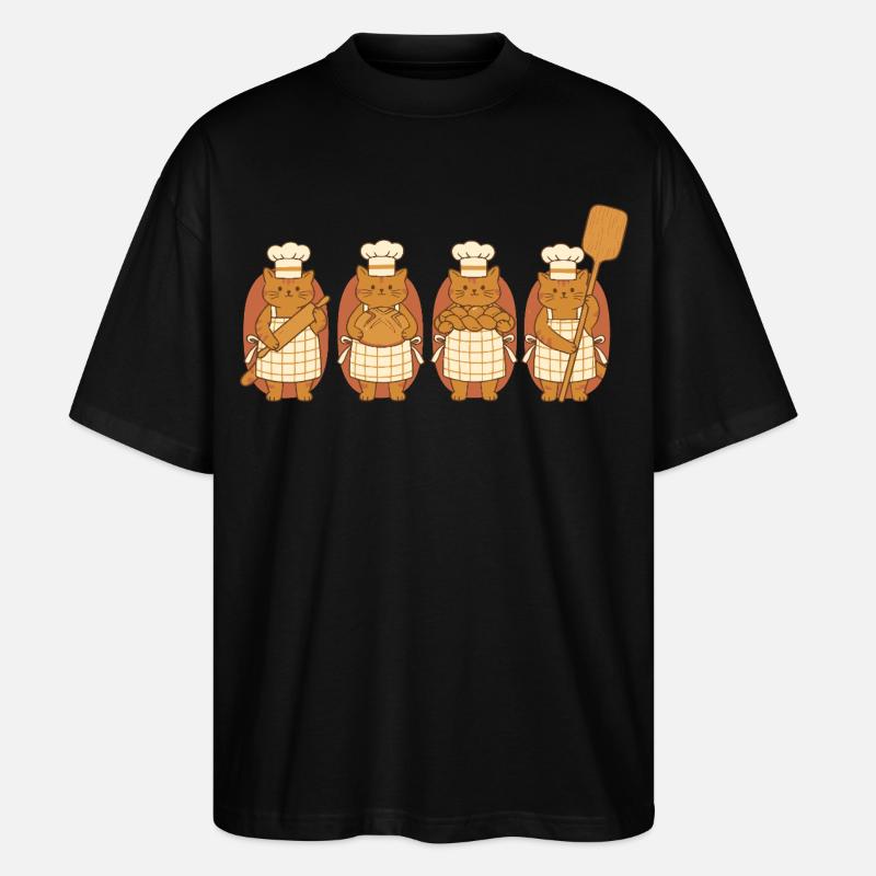 Sauerteigbrot Backen Backer Brotbacken - Stanley/Stella Oversized Unisex Bio T-Shirt Blaster 2.0 - Schwarz