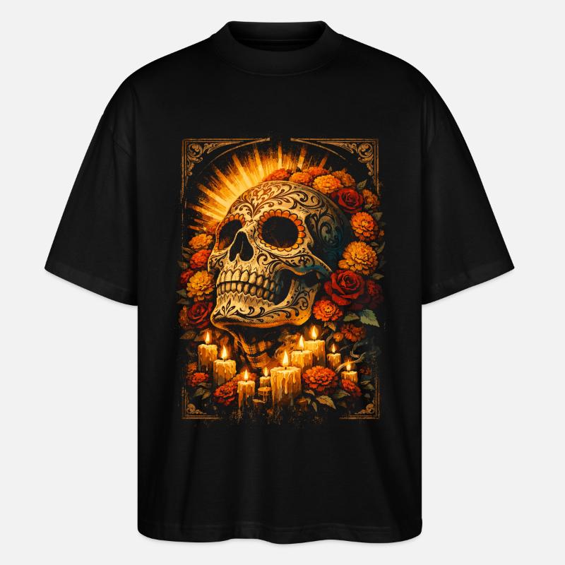 Dia De Los Muertos - Stanley/Stella Oversized Unisex Bio T-Shirt Blaster 2.0 - Schwarz