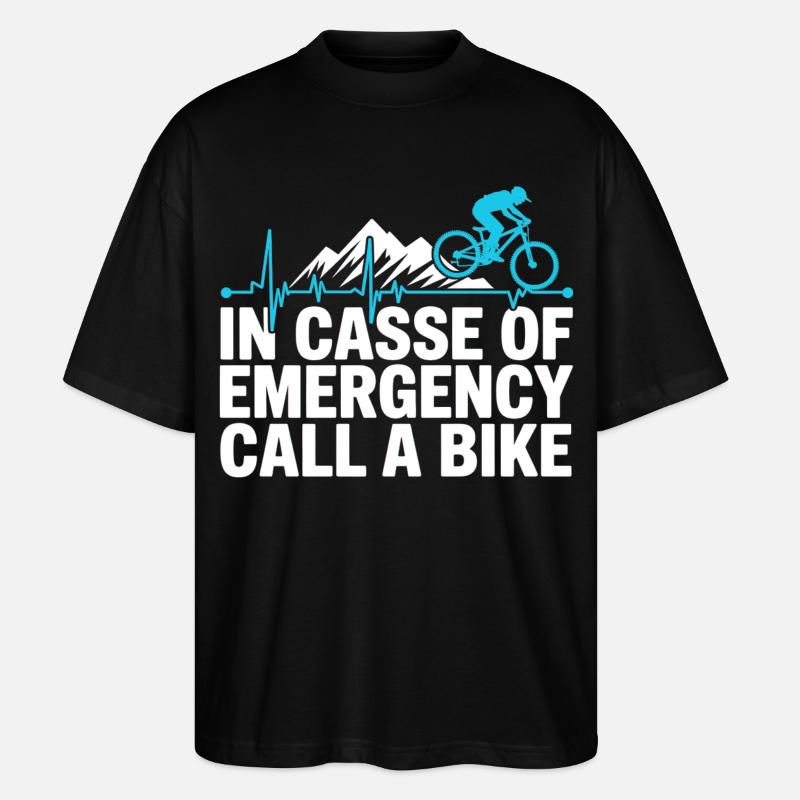 VTT, Descente, Action du cyclisme - T-shirt bio Blaster 2.0 coupe oversize Stanley/Stella Unisexe - noir