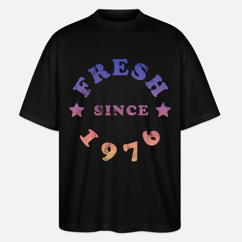 Millésime 1976 - T-shirt bio Blaster 2.0 coupe oversize Stanley/Stella Unisexe - noir