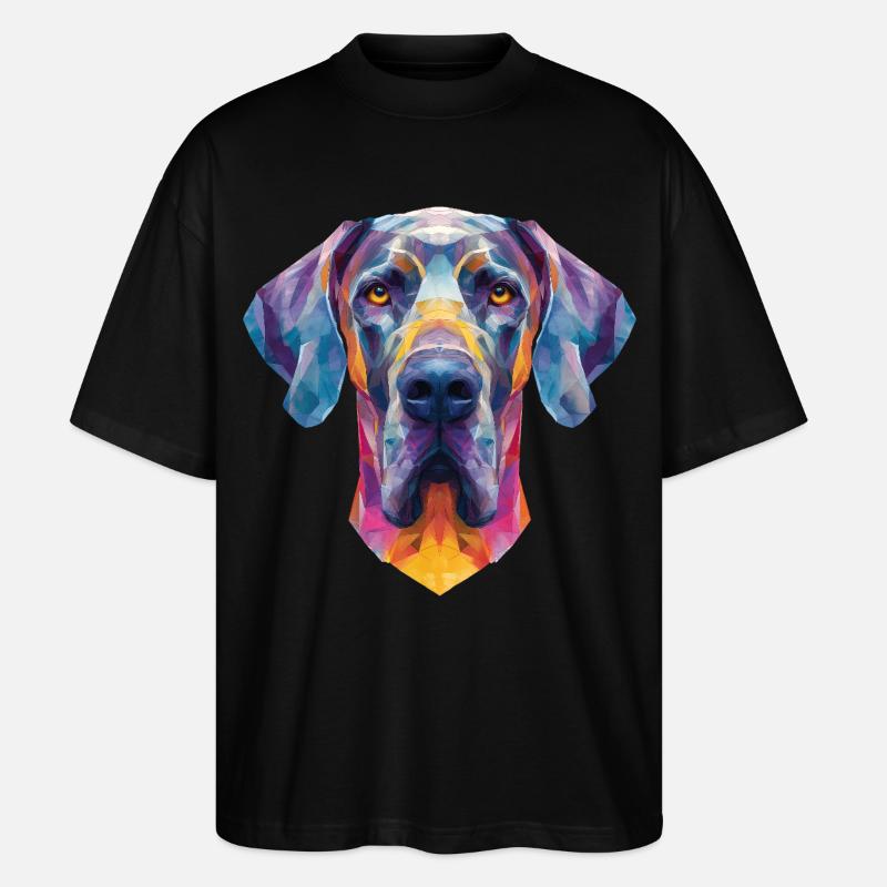 Deutsche Dogge - Stanley/Stella Oversized Unisex Bio T-Shirt Blaster 2.0 - Schwarz