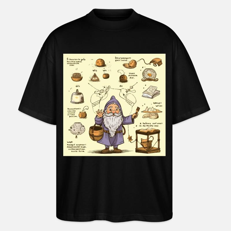 Alchemie Küchenzauberer - Stanley/Stella Oversized Unisex Bio T-Shirt Blaster 2.0 - Schwarz