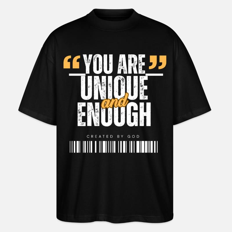 You_are_Unique - Stanley/Stella Oversized Unisex Bio T-Shirt Blaster 2.0 - Schwarz