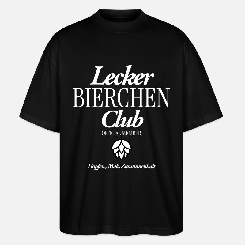 Lecker Bierchen CLub - Stanley/Stella Oversized Unisex Bio T-Shirt Blaster 2.0 - Schwarz