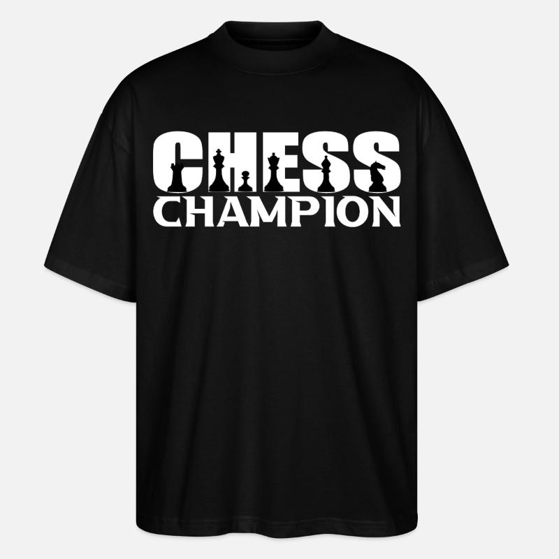 Échecs - T-shirt bio Blaster 2.0 coupe oversize Stanley/Stella Unisexe - noir