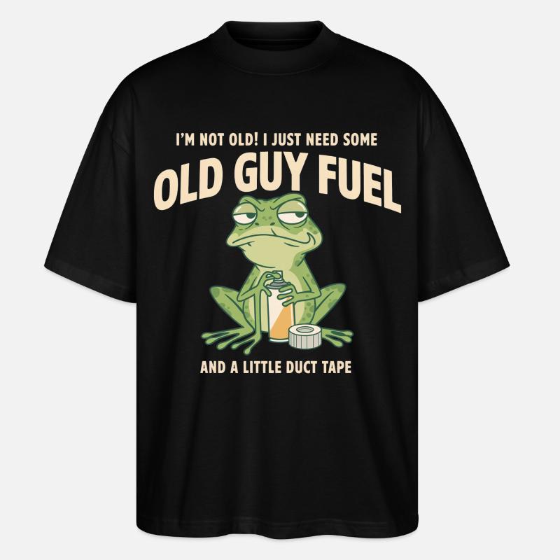 Old Guy Fuel Frog Tee - T-shirt bio Blaster 2.0 coupe oversize Stanley/Stella Unisexe - noir