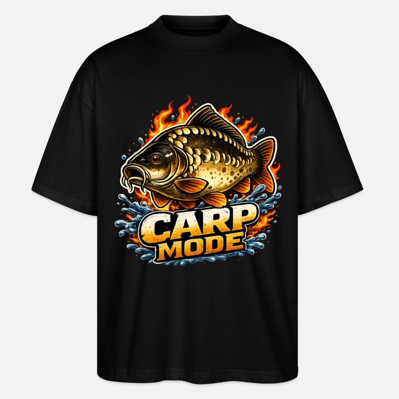 Carp Mode - Stanley/Stella Oversized Unisex Organic T-shirt Blaster 2.0 - black