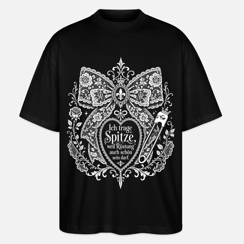 Spitze darf Rüstung sein - Stanley/Stella Oversized Unisex Bio T-Shirt Blaster 2.0 - Schwarz