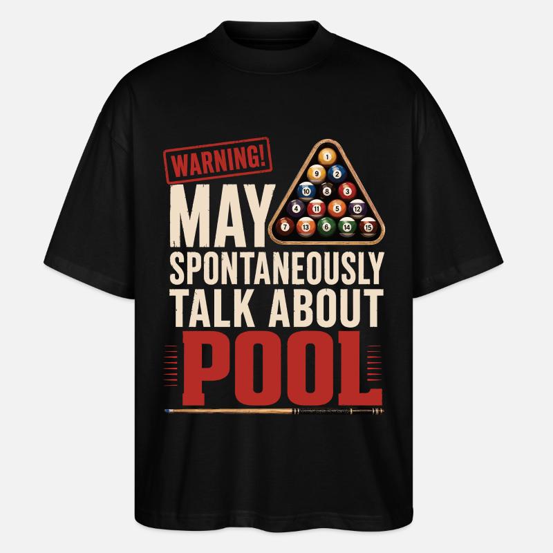 T-shirt de billard avec l’inscription - T-shirt bio Blaster 2.0 coupe oversize Stanley/Stella Unisexe - noir