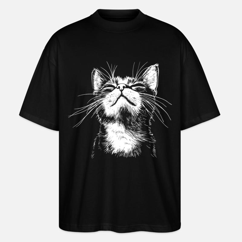 Drôle de Chat - T-shirt bio Blaster 2.0 coupe oversize Stanley/Stella Unisexe - noir