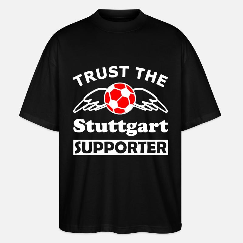 Stuttgart Supporter Wingball - T-shirt bio Blaster 2.0 coupe oversize Stanley/Stella Unisexe - noir