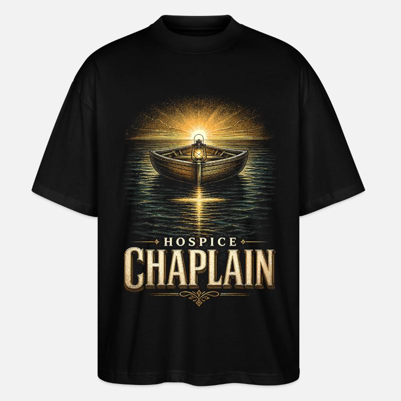 Aumônier, clerc, pasteur, prêtre en hospice - T-shirt bio Blaster 2.0 coupe oversize Stanley/Stella Unisexe - noir