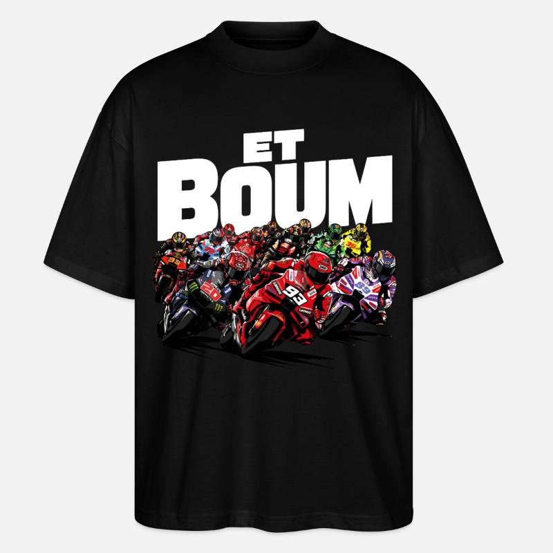 ET BOUM - T-shirt bio Blaster 2.0 coupe oversize Stanley/Stella Unisexe - noir