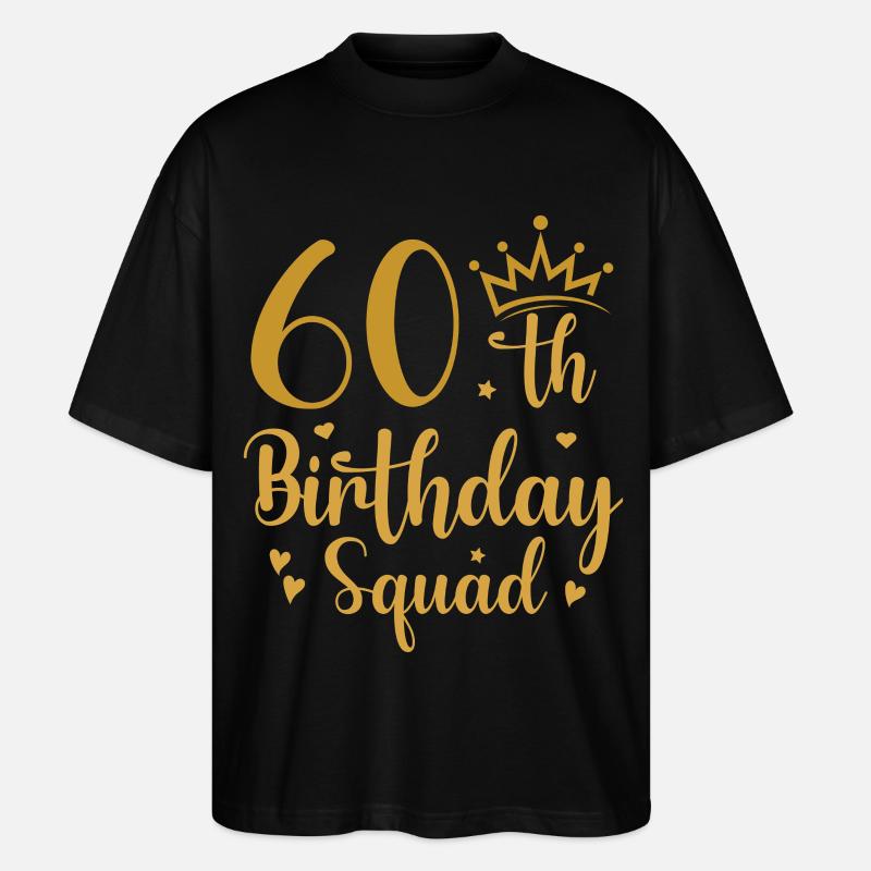 Effectif pour le 60e anniversaire - T-shirt bio Blaster 2.0 coupe oversize Stanley/Stella Unisexe - noir