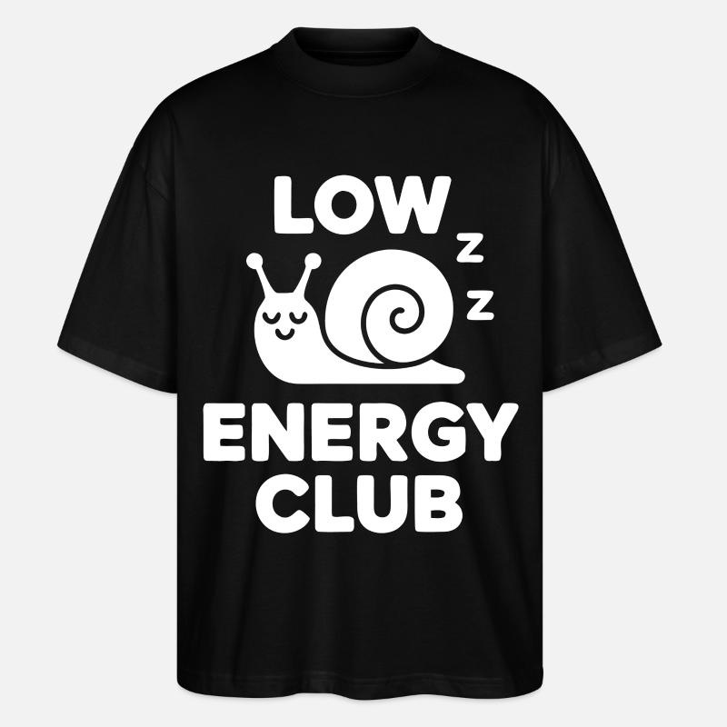 Langsame Schnecke Club - Stanley/Stella Oversized Unisex Bio T-Shirt Blaster 2.0 - Schwarz