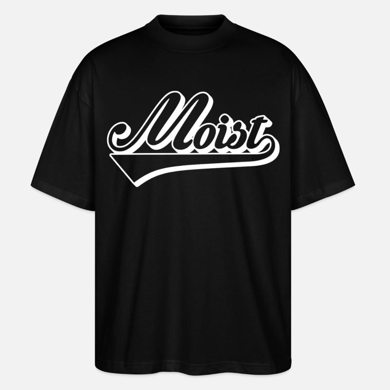Mobiz Retro Script Logo - Stanley/Stella Oversized Unisex Organic T-shirt Blaster 2.0 - black