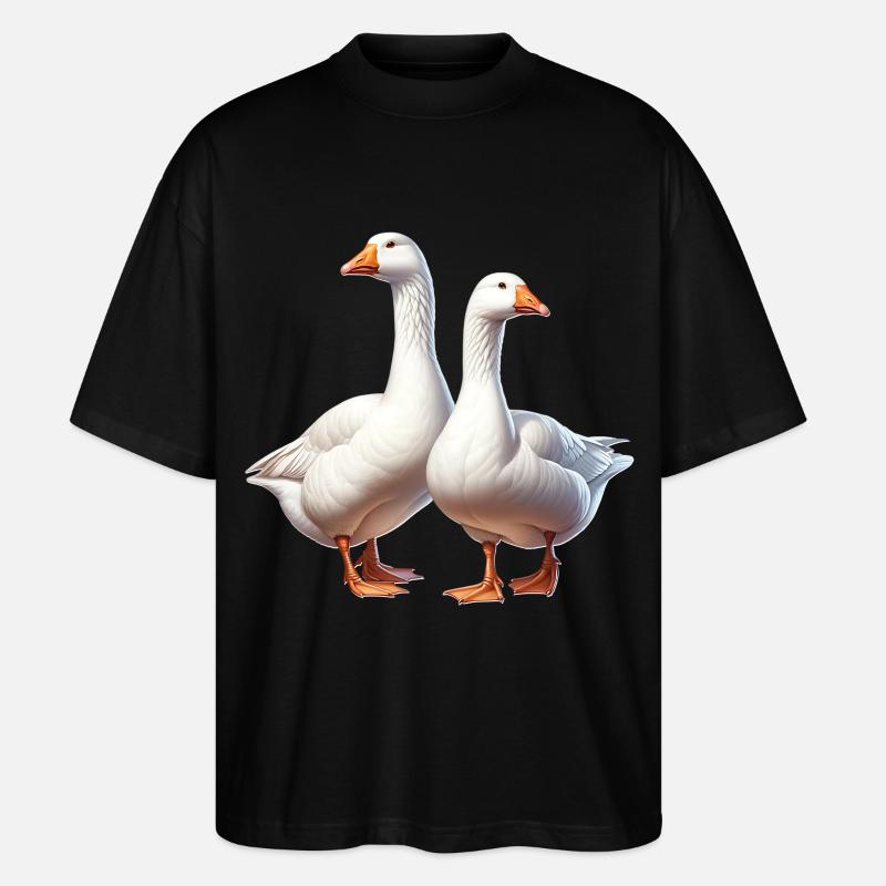 Gans - Stanley/Stella Oversized Unisex Bio T-Shirt Blaster 2.0 - Schwarz