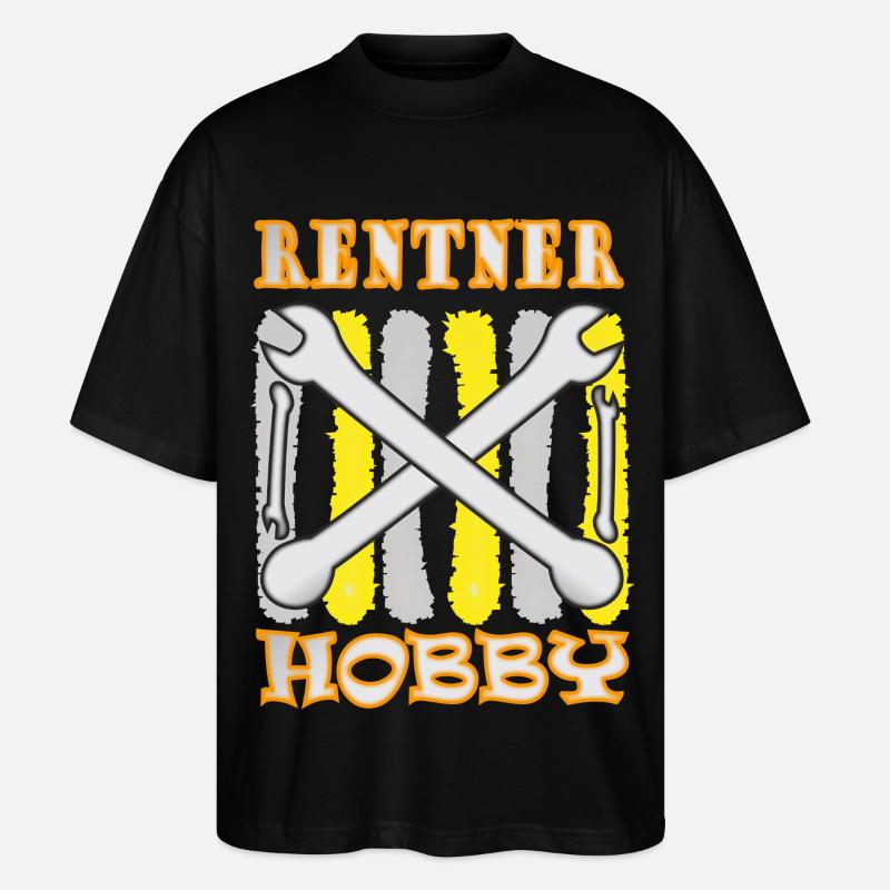 Rentner Hobby Werkzeug - Stanley/Stella Oversized Unisex Bio T-Shirt Blaster 2.0 - Schwarz