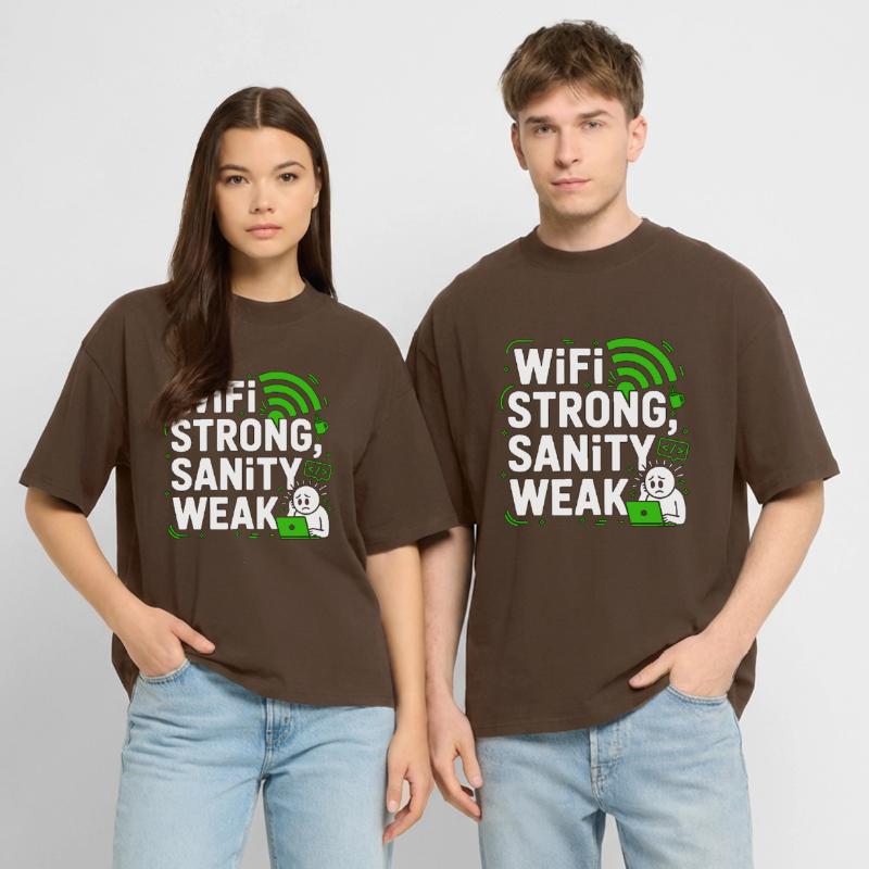 Remote Developer WiFi Strong Software Engineering Stanley/Stella Oversized Unisex Organic T-shirt Blaster 2.0