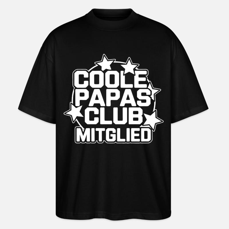 Membre du club Cool Dad - T-shirt bio Blaster 2.0 coupe oversize Stanley/Stella Unisexe - noir