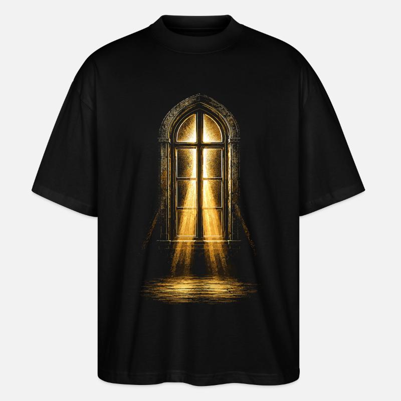 Chaplain, cleric, pastor - Stanley/Stella Oversized Unisex Organic T-shirt Blaster 2.0 - black