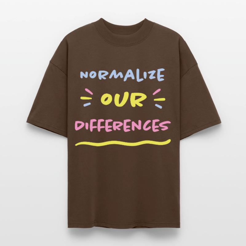 Normalize our Differences - Inclusion ASD ADHD Stanley/Stella Oversized Unisex Organic T-shirt Blaster 2.0