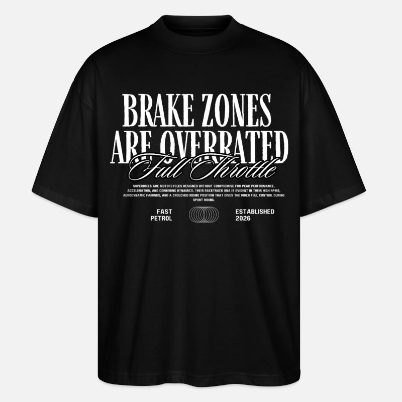 Rennstrecken Tshirt - Stanley/Stella Oversized Unisex Bio T-Shirt Blaster 2.0 - Schwarz